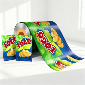 Custom Printed Aluminized Roll Film Food <b>Packaging</b> Foil Laminated Potato Chips Candy Sweet <b>Plastic</b> <b>Packaging</b> Bags - Product Image 2