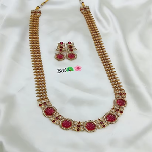 Top Sell 2025 Elegant Ensemble Pota Stone Necklace <b>Set</b> with Classical Designed Necklace <b>Set</b> For Women Wear Jewelry - Product Image 2