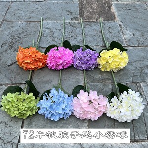 Flores Artificiales de Hortensia para Comercio Electrónico Transfronterizo, 30cm-100cm, Decoración para Bodas y Hogar, Simulación de Silicona Suave - Product Image 3
