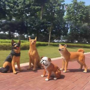 Jardín grandes estatuas de perro FRP Labrador realista Chihuahua Dachshunds personalizado interior hogar Patio terraza tienda de mascotas ventana escultura - Product Image 2