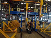 Nouvelle machine de soudage CNC à portique robuste Pioneer LMTH20-2 à cantilever unique BH1200 avec récupération de flux pour ligne de production de poutres en H