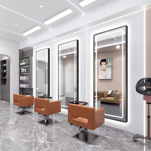 Espejo de Pared LED de Alta Gama para Salón de Belleza, Espejo de Barbería de Alta Definición con Luz LED para Peluquería, Suministro de Fábrica - Product Image 4