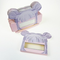 Boîtes à cils en carton en gros, personnalisables, résistantes aux UV, étiquette privée, outil de beauté, emballages pour cils, jetables, longues