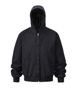 Manteau amincissant rétro japonais d'automne <span class=keywords><strong>pour</strong></span> les femmes <span class=keywords><strong>Petite</strong></span> veste en jean à capuche bleue décontractée avec un design haut polyvalent - Product Image 3