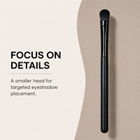 4-teiliges Tierhaar-Lidschattenpinsel-Set Make-up-Pinsel für Augen-Make-up Verblenden Faltenkonturierung Eyeliner-Anwendung