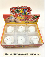 Blocs de caoutchouc sensoriels moelleux et craquelaux pour adultes et enfants - Jouet sensoriel anti-stress pour bureau, rempli de billes, doux à presser, ASMR