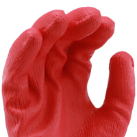 Gants de travail MaxiPact en polyester et coton, calibre 10, texture lisse, antidérapants, durables, épaisseur moyenne, respirants