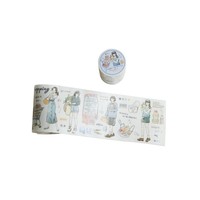 Autocollants décoratifs adhésifs en PET style coréen pour journal artistique DIY, 4 modèles, cadeau et artisanat