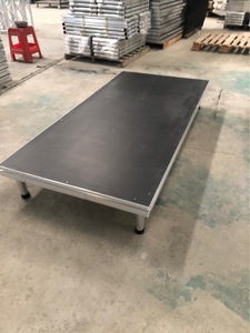 แพลตฟอร์มอลูมิเนียมขาในเวทีกันลื่นดาดฟ้าหกเหลี่ยมแบบพกพาเวทีกิจกรรมโมดูลาร์พร้อมขาแทรกที่แข็งแกร่งสำหรับการใช้งานในร่ม/กลางแจ้ง - Product Image 5