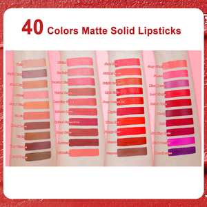Custom Cosmetics Makeup Pigmented Cream Lip Stick Waterproof Vegan Private Label Magnetic Long Lasting Nude <strong>Matte</strong> <strong>Lipstick</strong> - Product Image 4