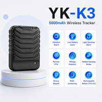 Localizador GPS Inalámbrico 2G Resistente al Agua con Batería de 5000mAh de Larga Duración, Imán Potente, Alerta de Batería Baja, Sensor de Luz y Funciones Múltiples