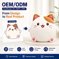 Jouet en peluche personnalisé, du concept au produit réel, service OEM ODM, fabricant d'animaux en peluche personnalisés, chat en peluche doux