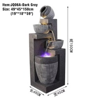 Fontaine murale d'eau en acrylique pour jardin, intérieur/extérieur, avec éclairage LED, design contemporain, certifiée CE, pour maison et jardin