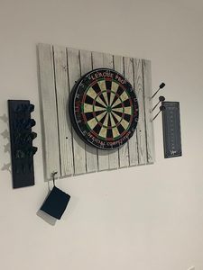 Gỗ rắn treo tường phi tiêu chủ Caddy đứng với phụ kiện lưu trữ túi hiển thị 4 Bộ thép/mềm <span class=keywords><strong>tip</strong></span> phi tiêu - Product Image 6