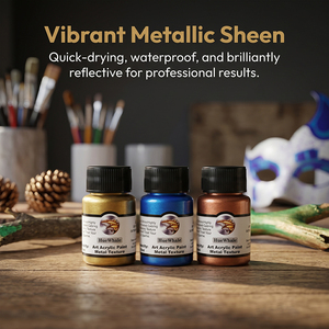 Pintura Acrílica Metálica de Acabado Liso, Pigmento Universal <span class=keywords><strong>para</strong></span> Artistas, Colorante <span class=keywords><strong>para</strong></span> Dibujo Diario - Product Image 3