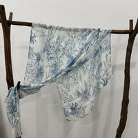 Voile musulman ethnique en modal imprimé frais style vacances Lo.Love, impression personnalisée 70*180cm, respirant pour usage quotidien
