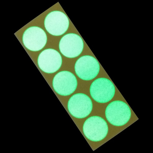 Lot de 100 cartes adhésives imprimées phosphorescentes, en vinyle autocollant scintillant dans la nuit - Product Image 6