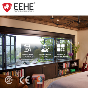 EEHE Ventana <span class=keywords><strong>de</strong></span> vidrio plegable sin marco Aluminio Doble acristalamiento Ventana <span class=keywords><strong>de</strong></span> vidrio plegable sin marco <span class=keywords><strong>Precio</strong></span> - Product Image 1