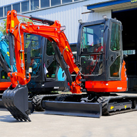 Mini-excavatrice 3 tonnes, prix compétitif, certification moteur Kubota EPA, machine d'excavation 1 tonne, 2 tonnes, 3 tonnes, mini-excavatrice agricole à vendre