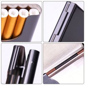 2026 Boîte à cigarettes portable en métal personnalisée, à couvercle rabattable, pour tabac à chiquer, porte-cartes de visite - Product Image 5