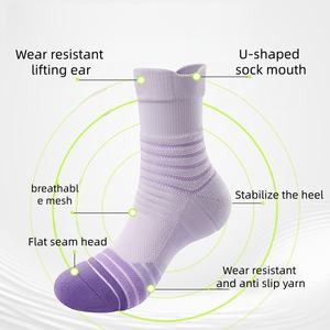Calcetines Deportivos de Algodón Peinado de Lujo, Calcetines de Baloncesto y Running con Tecnología Terry, Antideslizantes, Antibacterianos y de Secado Rápido, Personalizables y de Alta Calidad - Product Image 6