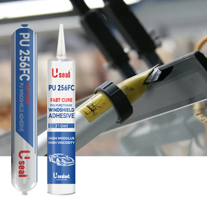 Apprêt inodore moins Auto verre mastic adhésif vente en gros Kit de réparation de pare-brise viscosité moyenne 256 Sika PU mastic <span class=keywords><strong>Shangai</strong></span> - Product Image 1
