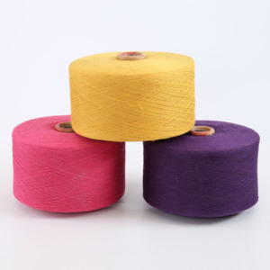 Ne12s/<span class=keywords><strong>1</strong></span> 70/<span class=keywords><strong>30</strong></span> kết thúc mở Polyester pha trộn sợi có độ bền cao chống Đóng cọc có thể tái chế để đan găng tay làm việc thô dệt - Product Image 1