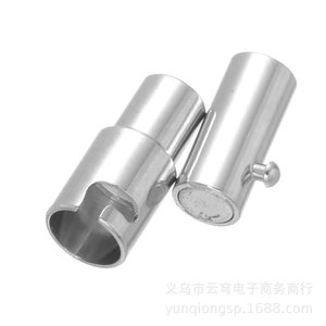 Cierre de Pulsera de Cuero con Hebilla de Seguridad Magnética y Cordón Trenzado de Piel de Vacuno de Doble Bloqueo, Componente de Joyería Artesanal de Yiwu - Product Image 2