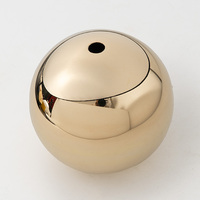 Boule décorative en laiton sur mesure, polie miroir, sphère creuse en laiton, décoration d'intérieur en métal, OEM