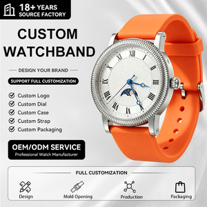 Correa de reloj de silicona suave y elástica de 16/18/20/22mm, pulsera deportiva resistente al agua, correas de pulsera para hombre y mujer, correa para reloj inteligente - Product Image 1