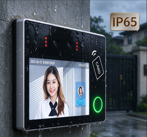 ระบบควบคุมการเข้าออกด้วยใบหน้า DBT ขนาด 5 นิ้ว กันน้ำระดับ IP65, ระบบตรวจจับร่างกายแบบสองมุมมอง, ระบบยืนยันตัวตนด้วยใบหน้า ลายนิ้วมือ และบัตร 3-in-1 - Product Image 2