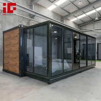 Maison conteneur préfabriquée moderne extensible à aile unique de 20FT 40FT pour habitation, villa, complexe hôtelier, bureau, prête à être expédiée aux États-Unis, au Royaume-Uni, en Allemagne