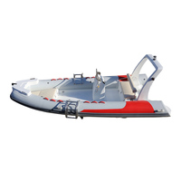 Bateau pneumatique de pêche RIB-520D en PVC, haute flottabilité, bateau d'appoint RIB, certifié CE, bateau marin