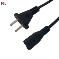 Cable de Alimentación CA de Alta Calidad con Conector Argentino AR a C7 para Laptop, Computadora, TV, Impresora