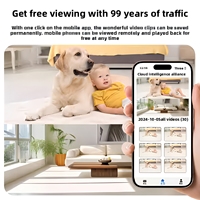 Caméra de sécurité mobile avec surveillance à distance des animaux domestiques, robot de navigation pour toute la maison, connectivité sans fil, compagnon vidéo