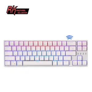 Royal Klutz RK871 G68 Rk Rgb Double Warna Injeksi Profesional Wireless Mechanical Gaming Keyboard Mini 68 Kunci