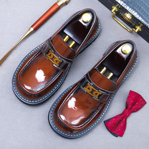 Chaussures habillées de luxe élégantes et tendance pour hommes grandes tailles, idéales pour les affaires et les mariages, en cuir véritable - Product Image 3