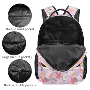 <span class=keywords><strong>Sac</strong></span> à <span class=keywords><strong>dos</strong></span> de grande capacité imperméable en polyester avec impression hawaïenne personnalisée de logo imprimé en 3D de haute qualité - Product Image 6