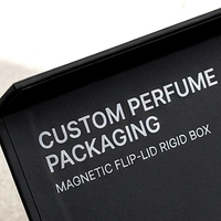 Boîte à parfum rigide de luxe sur mesure, style livre blanc magnétique, avec insert intégré, pour emballage cadeau de parfum