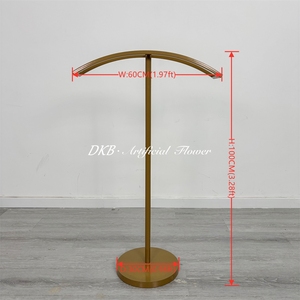 DKB Modern Metal <b>Flower</b> Stand with Real Touch <b>Flowers</b> Customizable Size & Color Wholesale Wedding Table Centerpiece Decor - Product Image 2