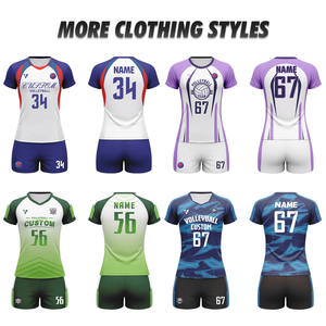Tenues de volley-ball personnalisées respirantes pour hommes, femmes et équipes de club, sublimation noir et jaune, ensembles de maillots de volley-ball Wv80 - Product Image 4