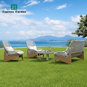 Ensemble de meubles de patio en rotin et aluminium, résistant à l'eau, écologique, canapé de <span class=keywords><strong>jardin</strong></span>, meubles de patio, canapés de salon, résistant aux UV, pour hôtel - Product Image 1