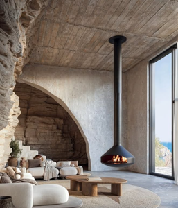 <span class=keywords><strong>Chimenea</strong></span> suspendida de <span class=keywords><strong>bioetanol</strong></span> sin humo, montada en el <span class=keywords><strong>techo</strong></span>, con fuego limpio, para proyectos de decoración de vestíbulos de hotel - Product Image 4