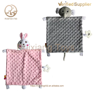 Fornitura di fabbrica giocattoli per bambini carino orso addormentato rosa blu morbida coperta di sicurezza per bambini - Product Image 6