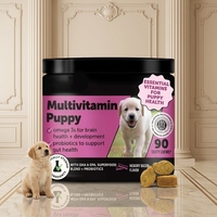 Personnalisation OEM : Friandises à mâcher multivitaminées pour chiens avec glucosamine, chondroïtine et probiotiques pour le soin des articulations des chiots et le soutien intestinal