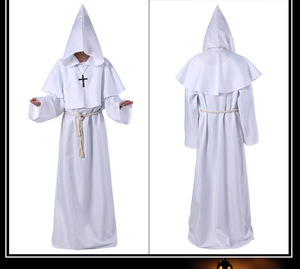 Unisex di <span class=keywords><strong>Halloween</strong></span> per adulti Cosplay Party prete mantella abiti da uomo da donna cappa cappa da monaco abito da mago <span class=keywords><strong>Costume</strong></span> medievale - Product Image 5