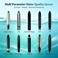 Capteur de qualité de l'eau multiparamètres pH DO EC Turbidité, moniteur en ligne, prend en charge la communication RS485/LoRaWAN