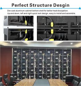 Écran LED couleur fixe d'intérieur <span class=keywords><strong>BrightStar</strong></span> P2.5 SMD1515 500cd haute luminosité, large plage de températures, petit format mural, armoire de location 16S - Product Image 6
