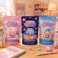 Sachets Doypack Mylar à fermeture éclair imprimés sur mesure, vides, pour jouets surprise, blocs de construction, bonbons et emballage de boîtes mystères