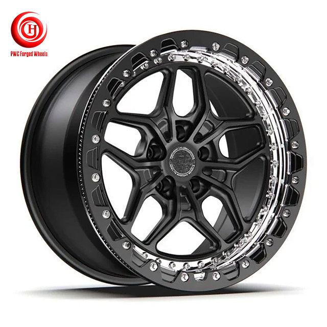 Matte Black 15\" & 18\" 5x100 & 5x114.3 Racing Car Wheels New Passenger Car Wheels with Beadlock for Moza R5 for Benz Audi for